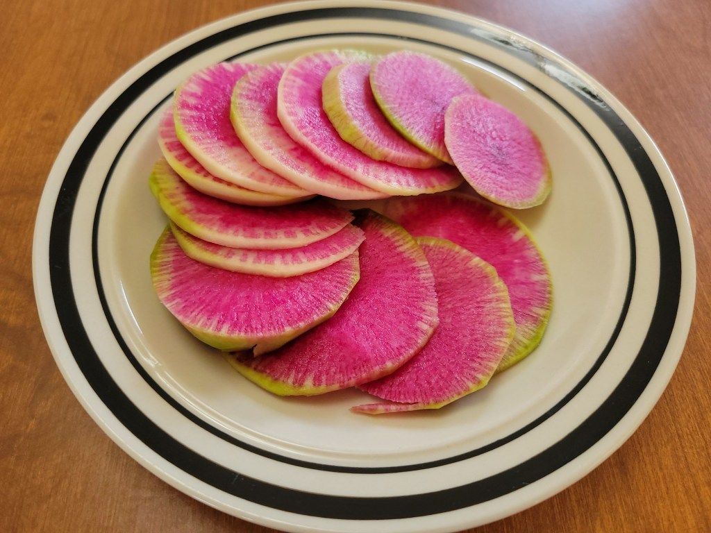 Watermelon Radish Slices